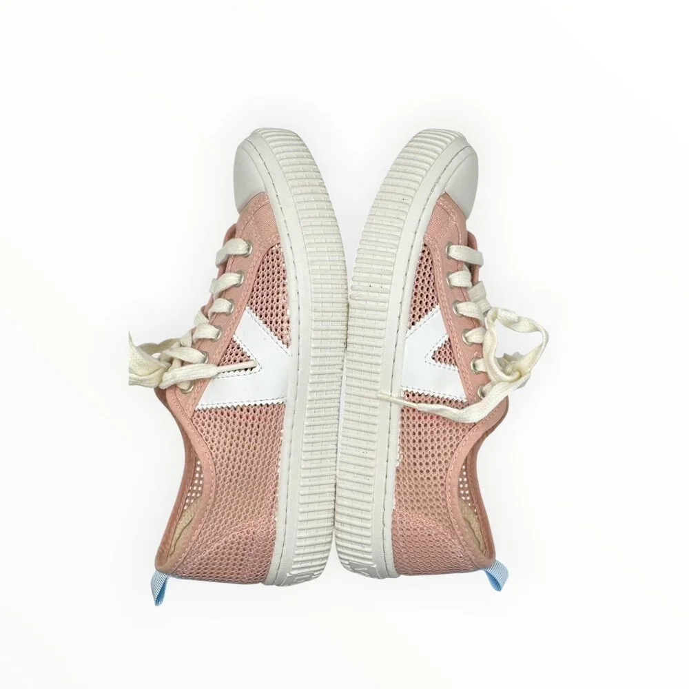 Victoria Women's 1915 Re-Edition Pink Mesh Low-Top Sneakers - Picture 5 of 10